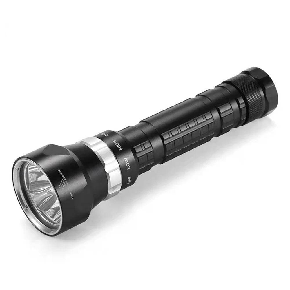 40W High Power LED Diving Flashlight 200 meters Underwater Waterproof Torch Scuba Flash Light +2*26650 Battery + Charge