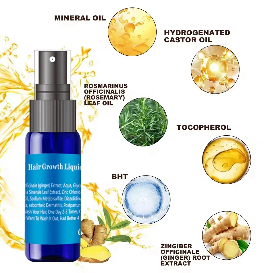 Hair Growth Serum 7 Days Fast Regrowth Essential Capsule Anti Hair loss Baldness Repair Damaged Scalp Treatment For Women Men