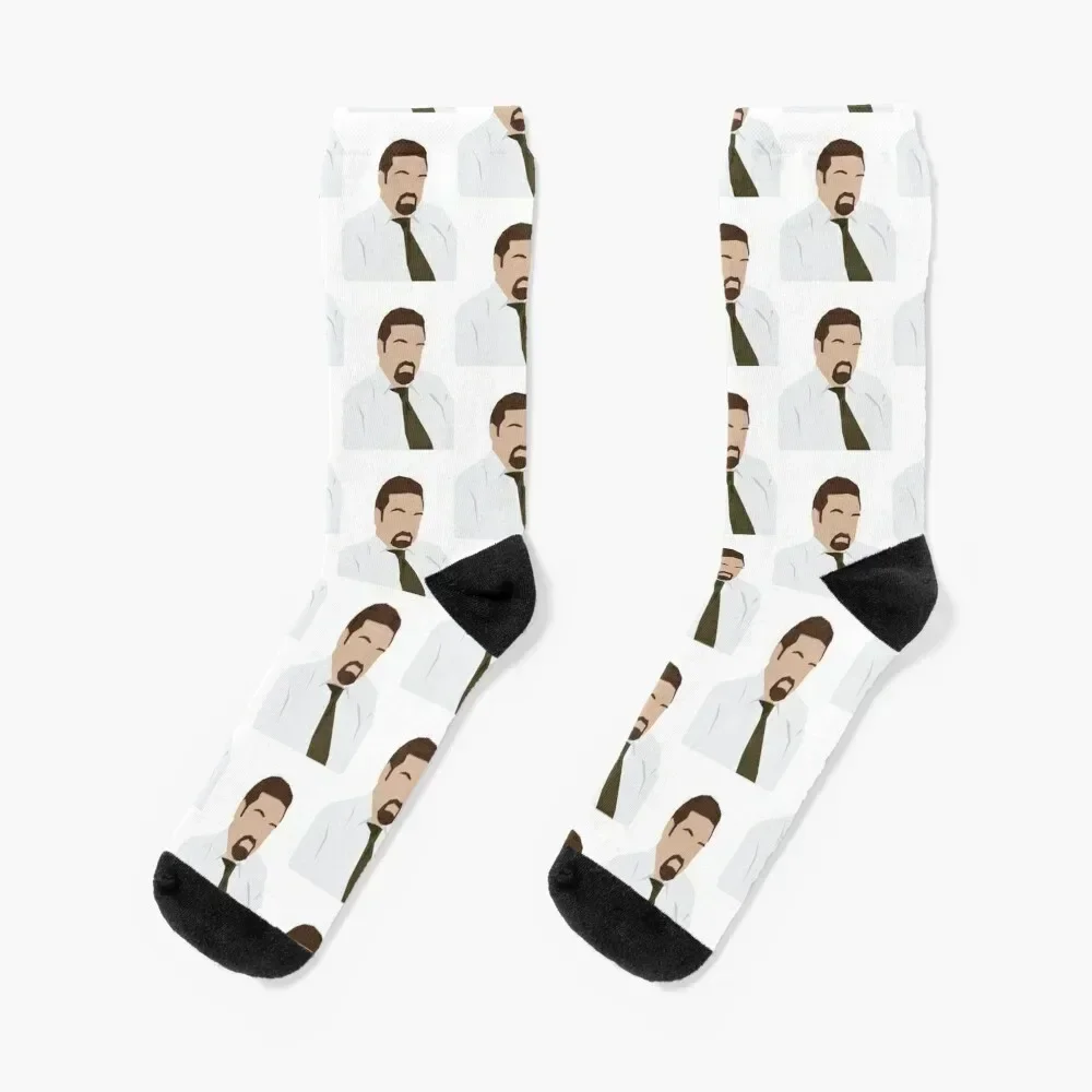 David Brent from The Office UK Socks kawaii funny gifts cartoon moving stockings Socks Ladies Men's