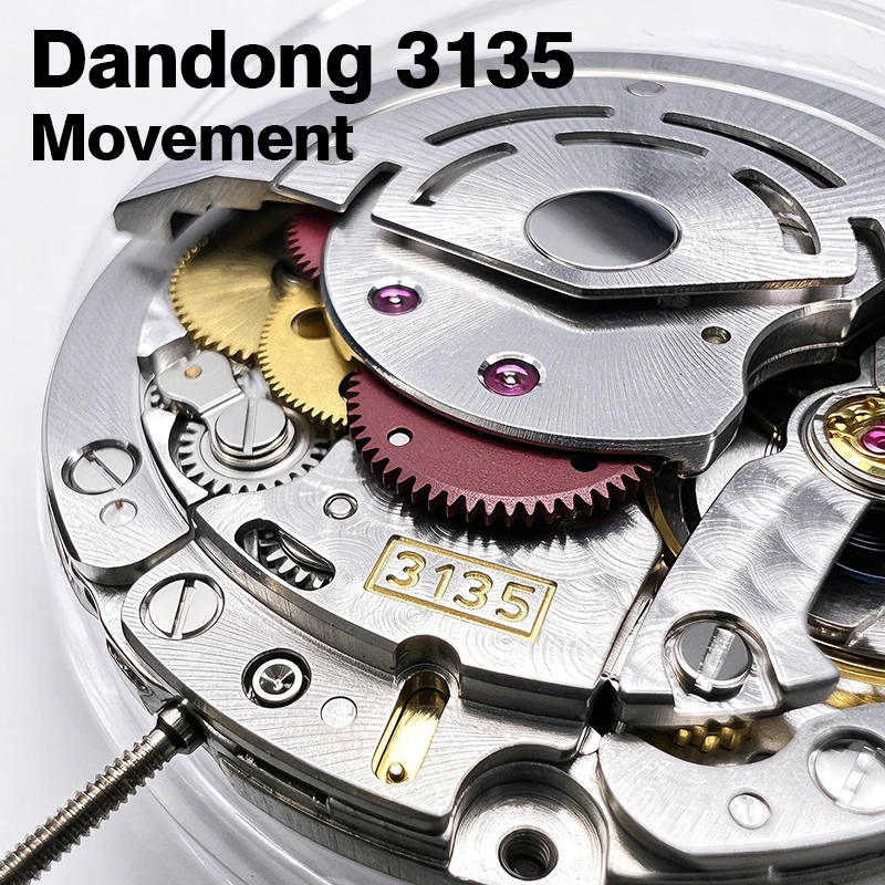 Dandong VSF Super 3135 Automatic Mechanical Movement Blue Balance Wheel Watch Movement VS 3135 Clean Factory
