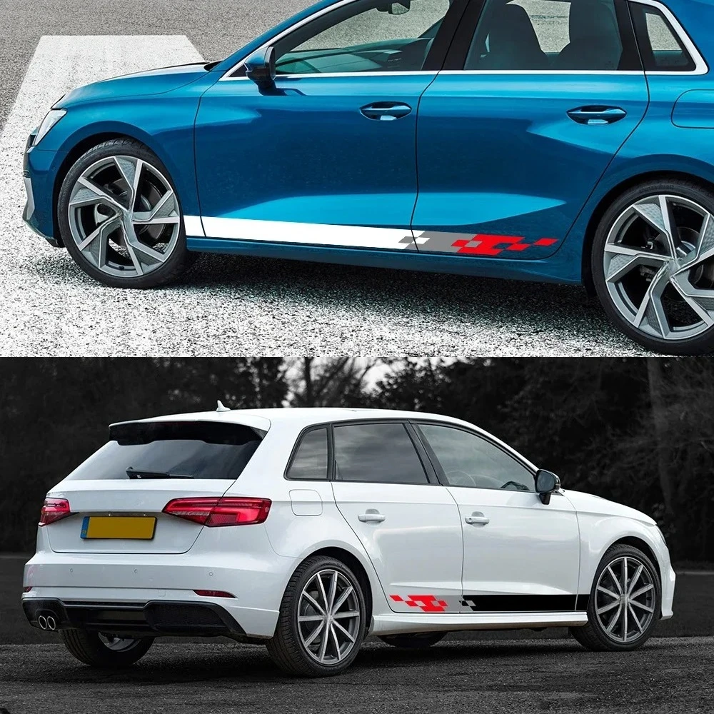 For Audi A3 8P 8V 8L 8Y S3 RS3 Sedan Sportback TFSI Limousine Car Side Door Sticker Vinyl Decal Exterior Trims Auto Accessories view 3