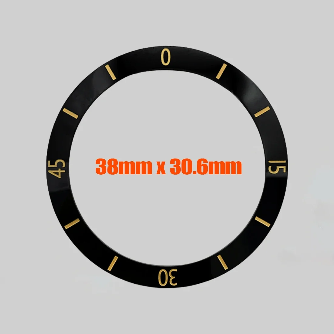 38x30.6 มม.สีขาวสีดําเซรามิค BEZEL แทรก Fit สําหรับ SUB SKX007 SKX009 SRPD นาฬิกา NH35 NH36 กรณีโค้งเซรามิค BEZEL แหวน