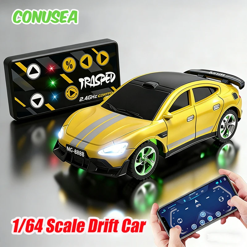 

1/64 Радиоуправляемые автомобили 2,4G Автомобиль с дистанционным управлением Настольный мини-автомобиль из сплава Хвостовой центр Дрифт Гоночная модель Стол Соревнования Игрушка для мальчиков Детские подарки