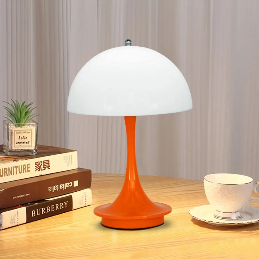

Portable Rechargeable Mushroom Table Lamp High-end 3 Colors Dimming Desk Lamp Atmospheric Touch Bedroom Decorative Light Bedside