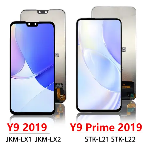 Nowy dla Huawei Y9 Prime 2019 STK-L21 STK-L22 STK-LX3 wyświetlacz LCD ekran dotykowy wyświetlacz LCD Y9 2019 JKM-LX1 JKM-LX2