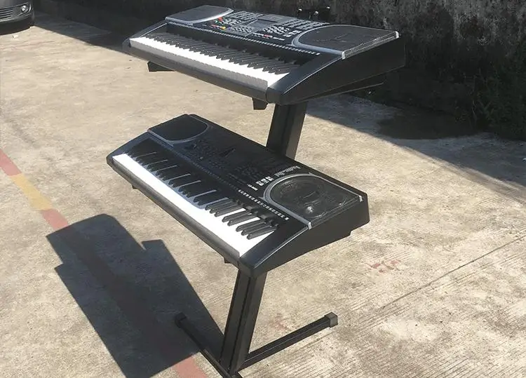 

Height adjustable electronic piano display stand, three-layer aircraft stand, metal bracket, Guzheng synthesizer stand