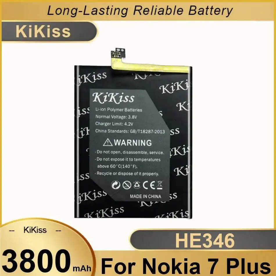 

HE346 Аккумулятор мобильного телефона для Nokia 7 Plus 3800 мАч Надежная замена