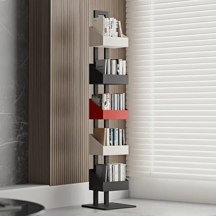 Floor-to-ceiling Internet celebrity children's bookshelves, corner storage shelves, multi-layer storage shelves, three-dimension