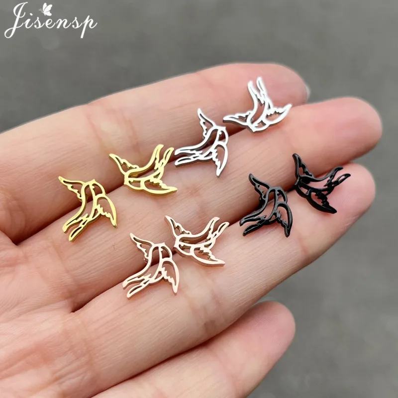 Cartoon Stainless Steel Dinosaur Bulldog Earrings Women Cute Squirrel Cat Ear Jewelry Girls Birthday Earring Gifts Accessories