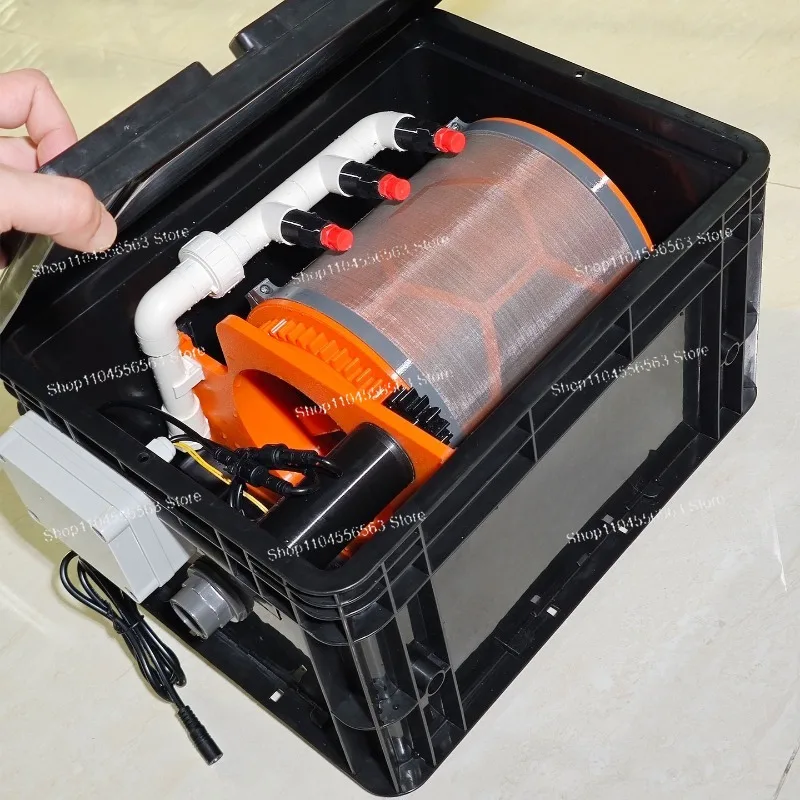Fish Tank Filter Automatic Backwashing Sewage Circulation System 10000 Flow Fish Pond Conversion Micro Filter Plastic
