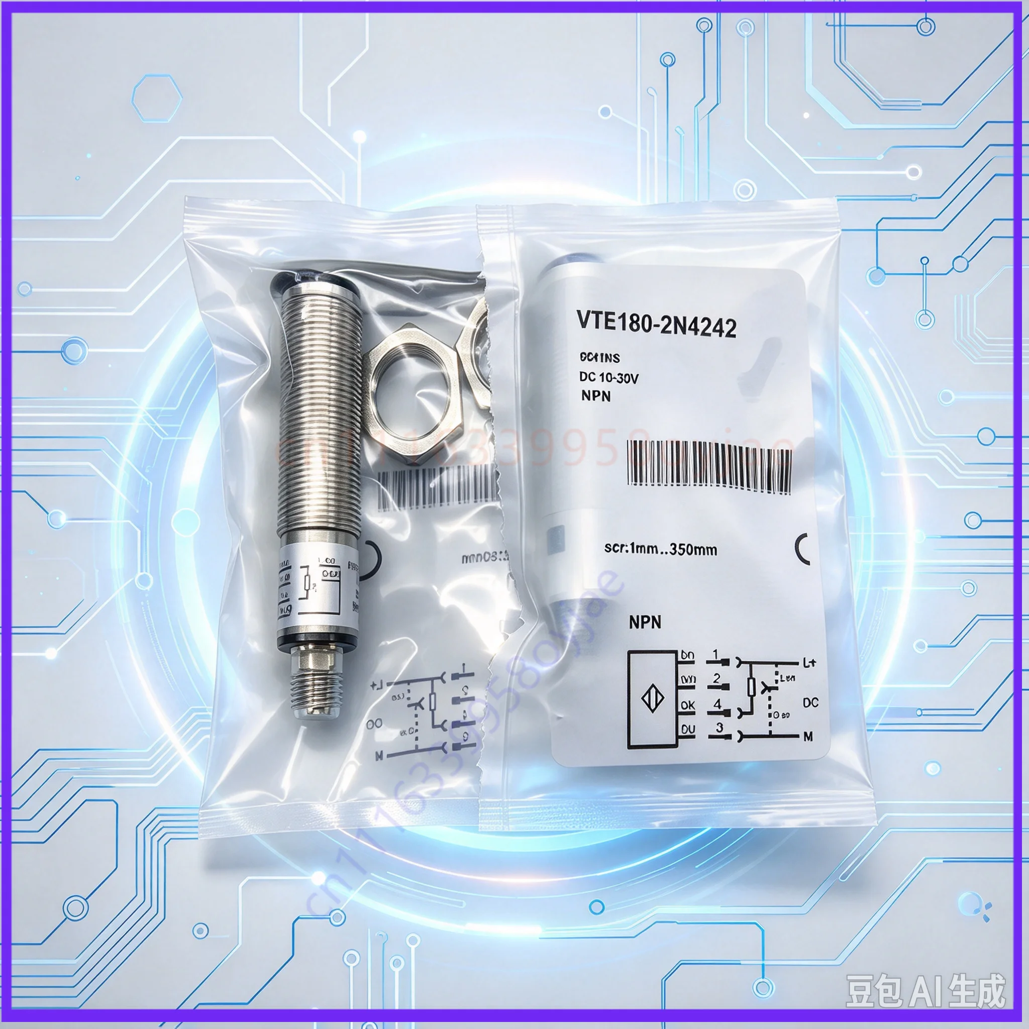 Replacement Photoelectric Switch Sensor for SICK VTE180-2N42442, Fast Ship