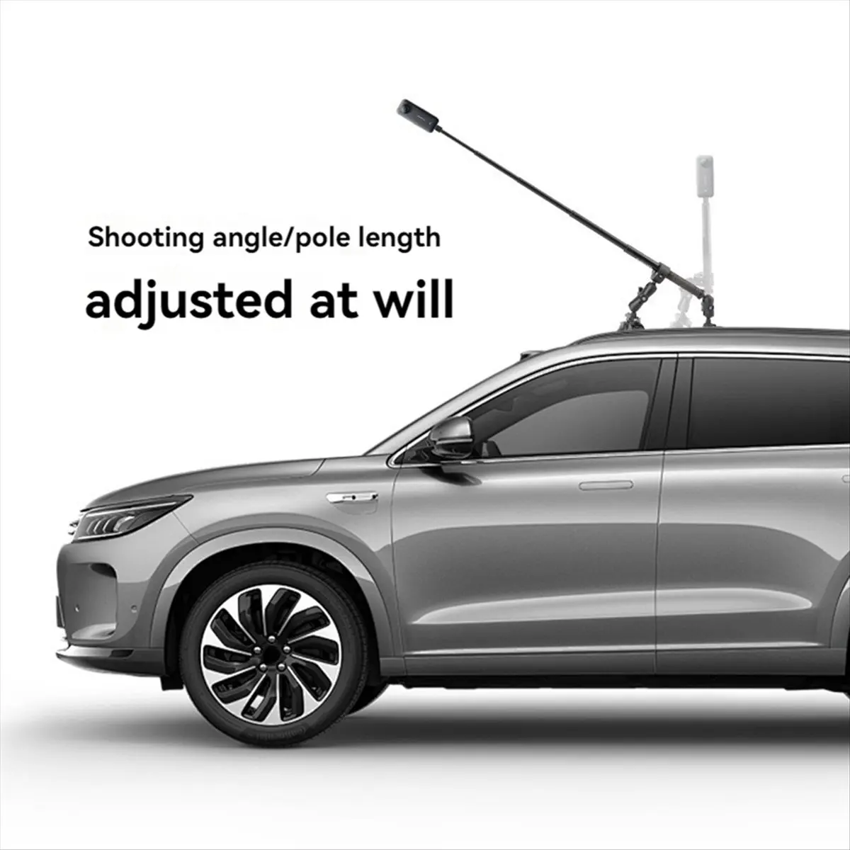 New Factory-Car Suction Cup Mount Kit with Selfie Stick Ball Head Adapter for X4 X3 Action Camera Accessories