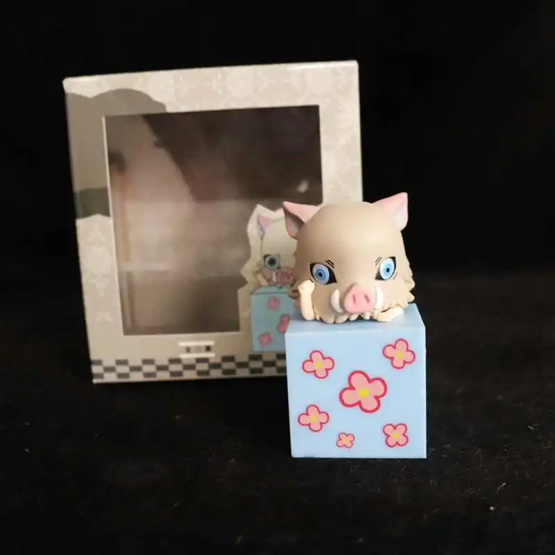 شيطان القاتل قيلولة نمط صندوق الشكل مجموعة Tanjiro Zenitsu Inosuke Q Chibi جمع الجيل 1 و 2 نموذج صندوق أعمى