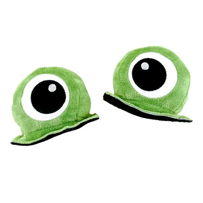 Motorcycle Cap Decoration Soft Frog Eyes Comfortable Small Decor Gadgets Comfortable Decorative Supplies for Electric Car