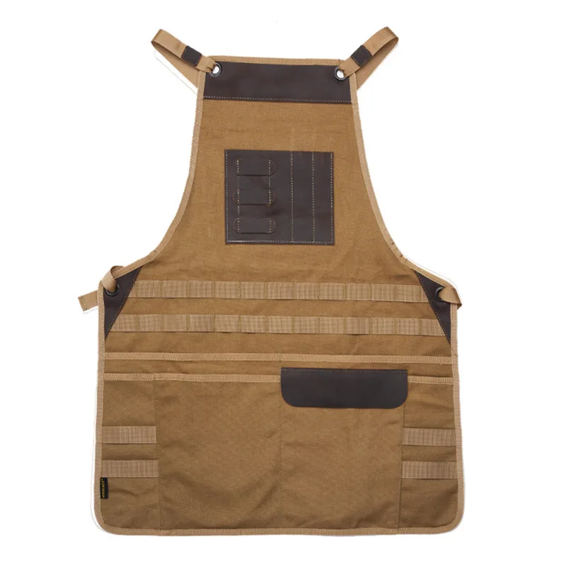 

TWQ1 tactical outdoor ins wind splicing apron, military fan mechanic leather overalls
