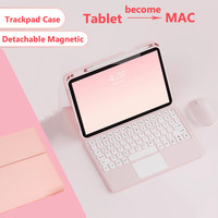 Magnetic Keybaord and Wireless Mouse for New IPad Air 13 2025 M3 M2 for IPad Air 13 Inch M2 Pro 12.9 13 Case with Pencil Slot