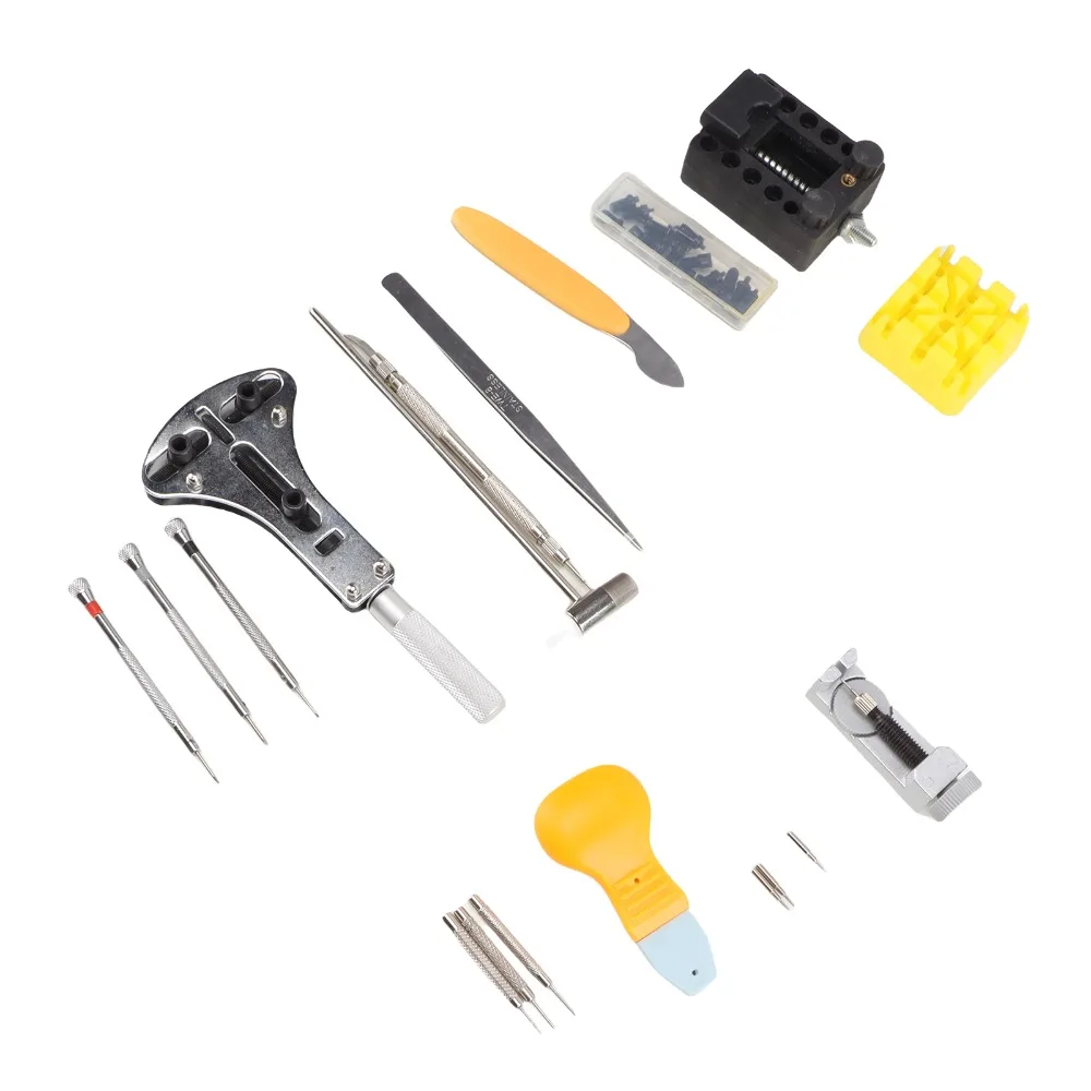 Professional Plastic Watch Repair Kit Black storage bag 20.5*10cm Watch Link Removal Tool Spring Bar Tool Kit For Men
