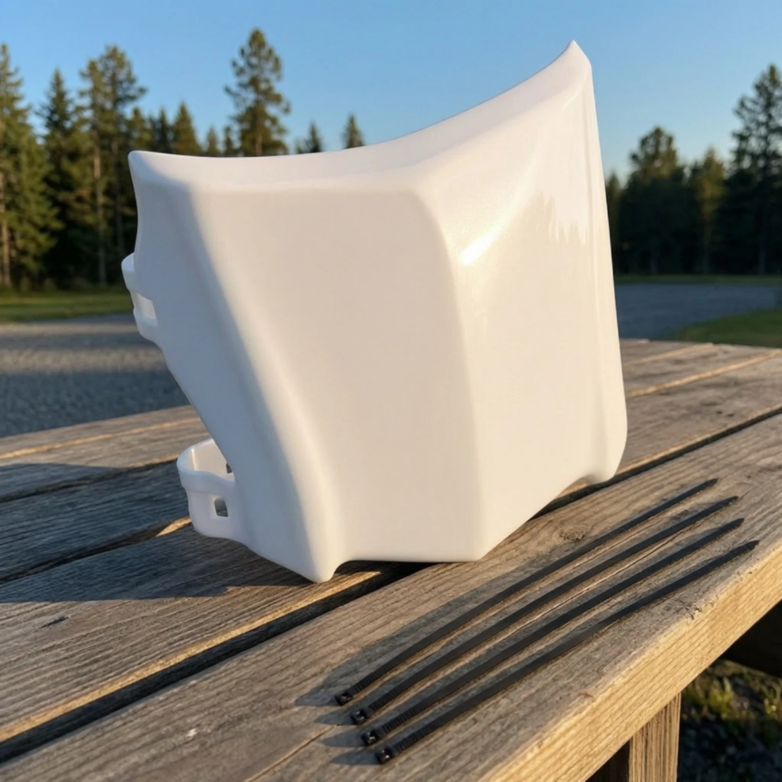 Wind Deflector Panel Lightweight Electric Motorcycle Front Panel Molded PE Wind Deflector Slim for Trail Riders