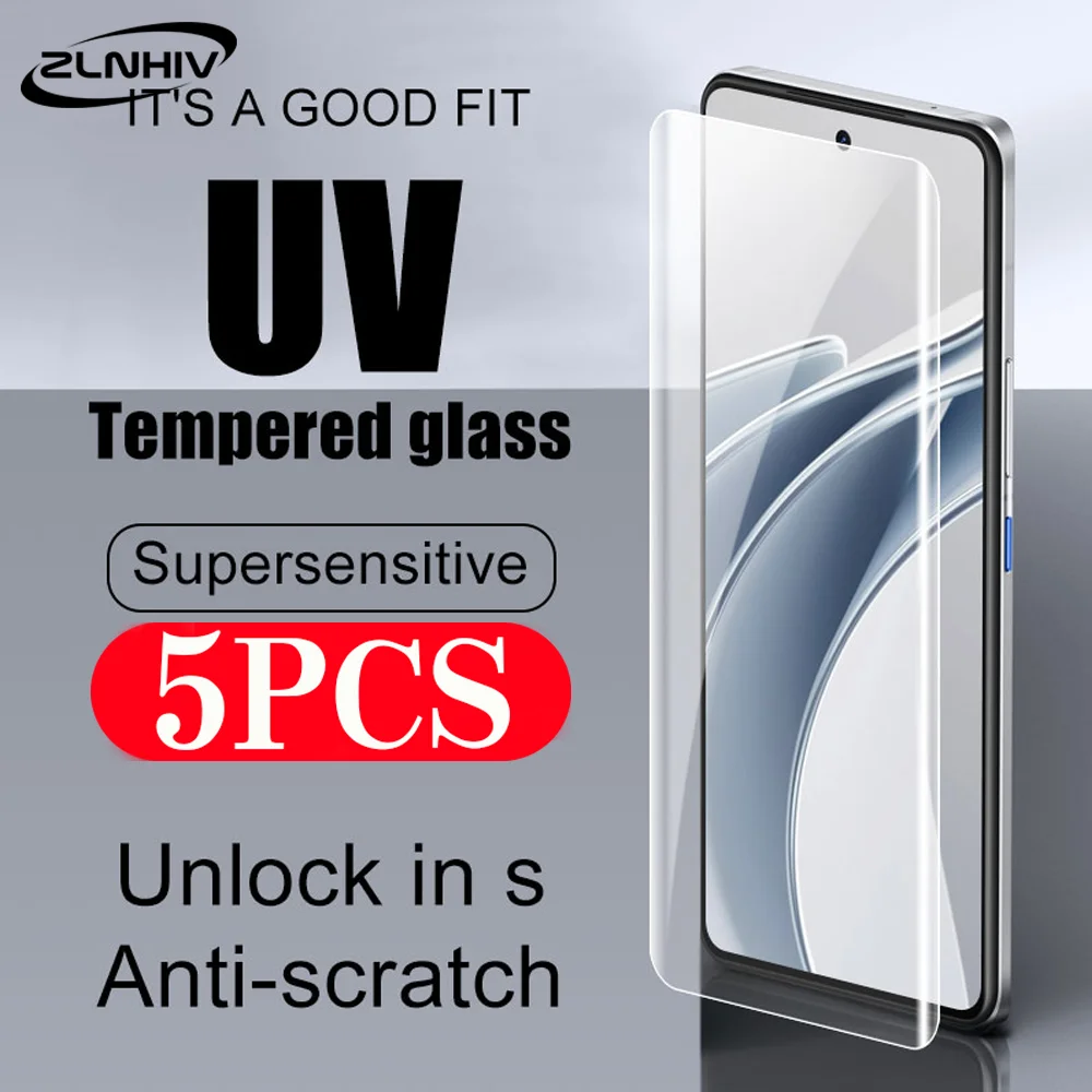 5Pcs phone screen protector For Honor 100 90 Pro 80 70 60 50 V40 30 tempered glass protective film For Honor Magic 6 5 Pro 4 3