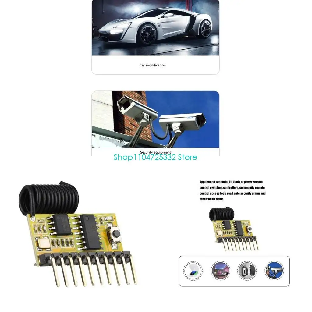 P5EA 433Mhz Superheterodyne Decoding Module Board 433MHz 8-Channel High Sensitivity