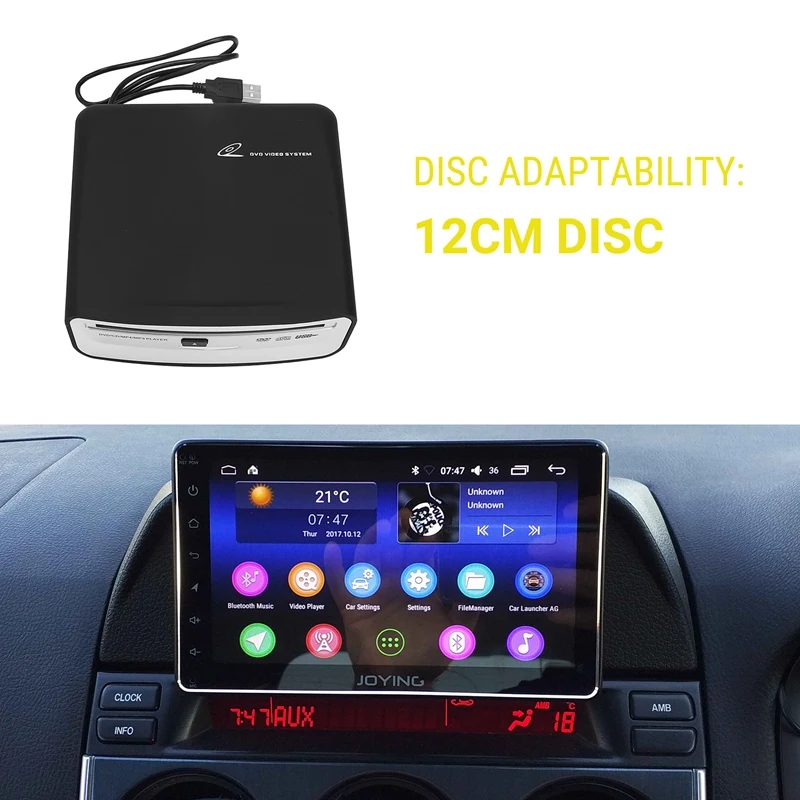 毎日の車の外部ステレオラジオディッシュボックス CD/DVD プレーヤー USB インターフェースと AUX ボックス Android プレーヤーラジオアクセサリー