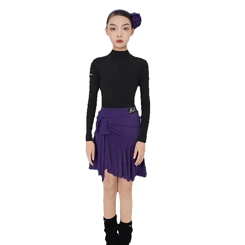 ใหม่การแข่งขันเต้นรำละตินเสื้อผ้าเด็กแทงโก้บอลรูมเต้นรำชุดฝึกซ้อมสาวละตินเต้นรำเครื่องแต่งกายการแสดง 13932