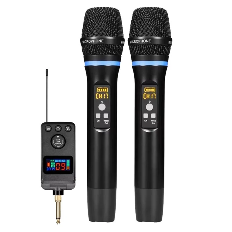 AD13-Wireless Microphone DSP Anti-Whistling Reverb Bluetooth Microphone Singing Home Audio Microphones System For Home KTV