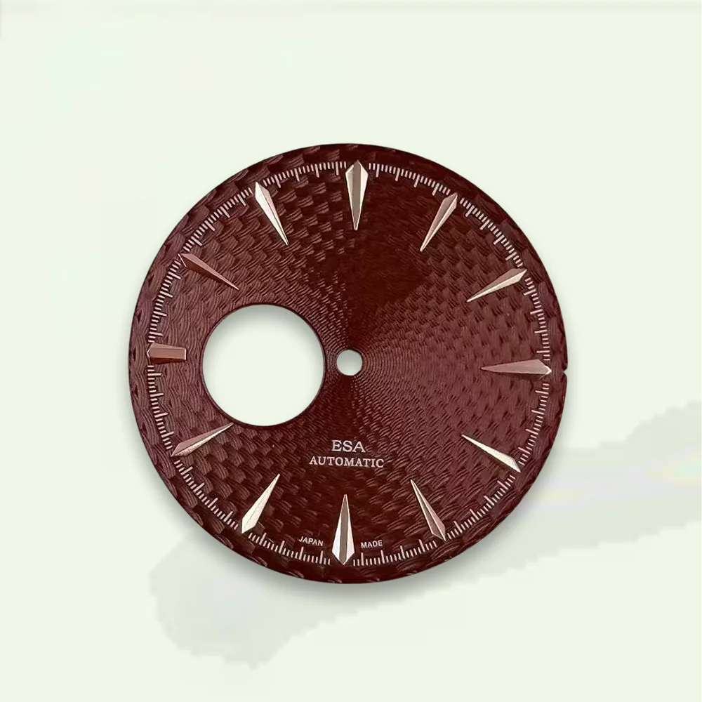 Watch modification 35mm S Dial Cocktail Hollow Out Dial Fit NH38 Movement High-Quality Weave Dial Watch Modification Accessories