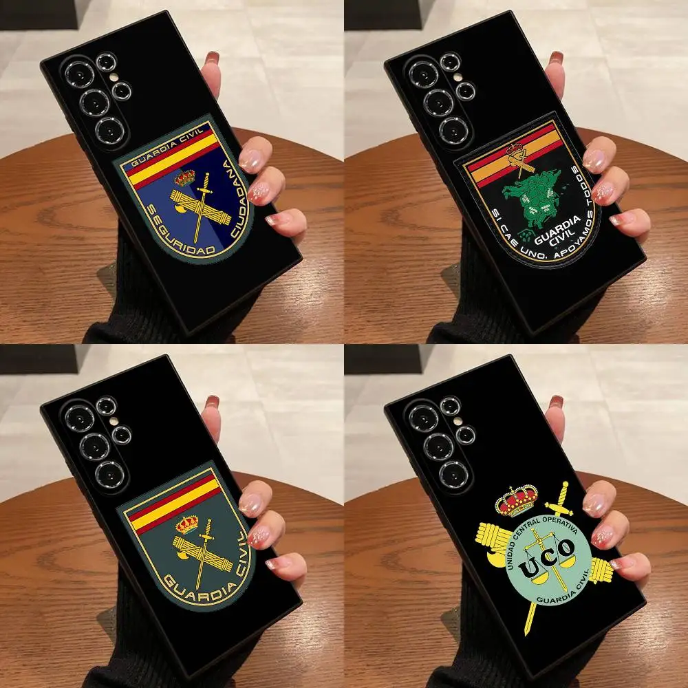 

Spanish Guard Civil Emblem Phone Case For Samsung S25,S24,S21,S22,S23,S30,Ultra,S20,Plus,Fe,Lite,5G Black Cover