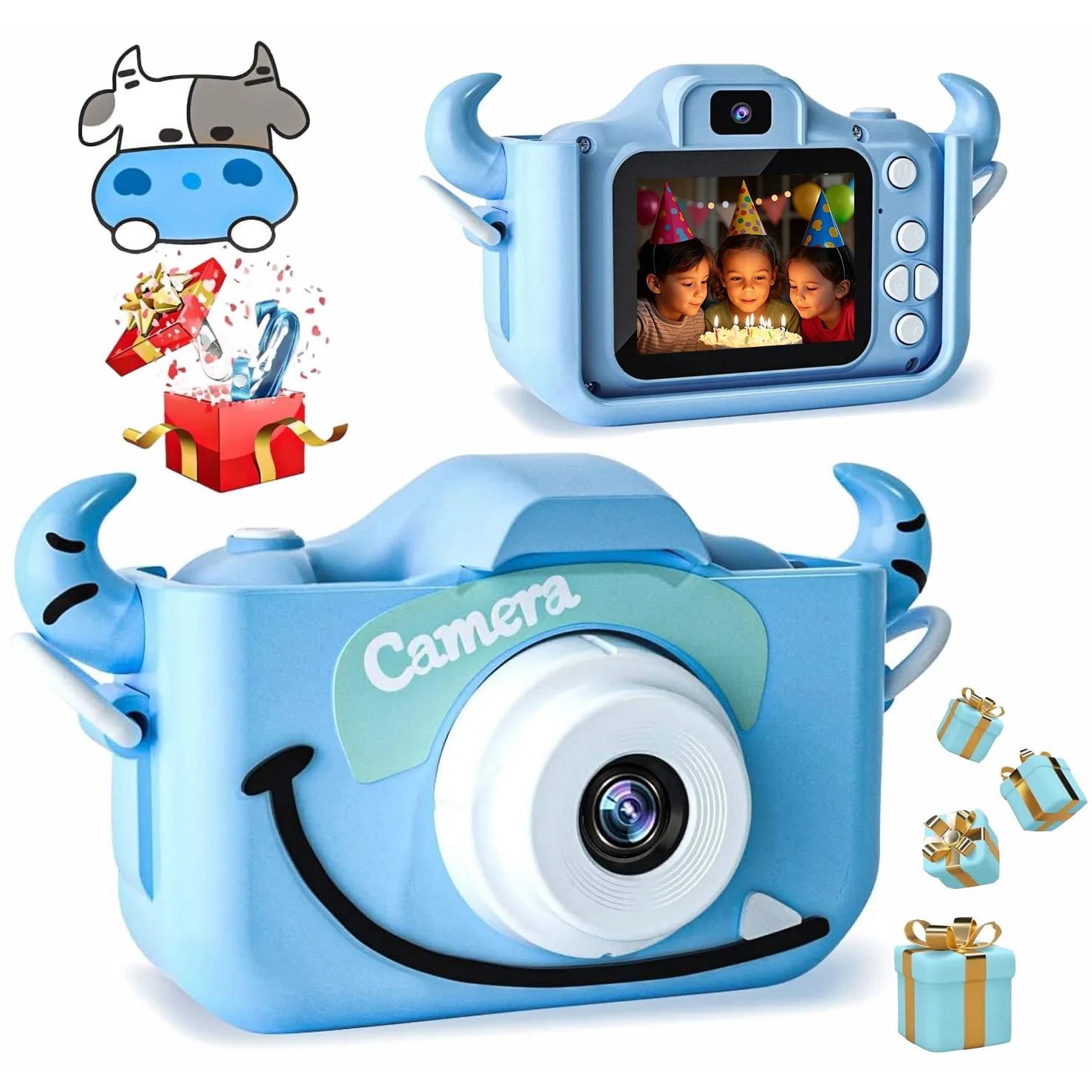 

Kids' Camera, Dual Camera, 1080P HD, 48MP with Video Recording Perfect Birthday Gift for Kids Ideal Christmas, Halloween, or Bir