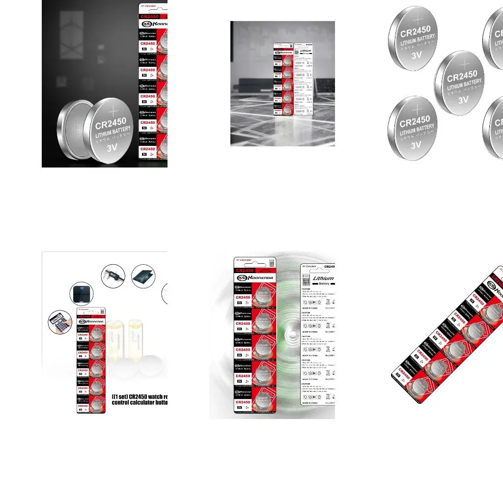  CR2450 Button Batteries Stable Voltages Output for Home Office Devices 10/5PCS