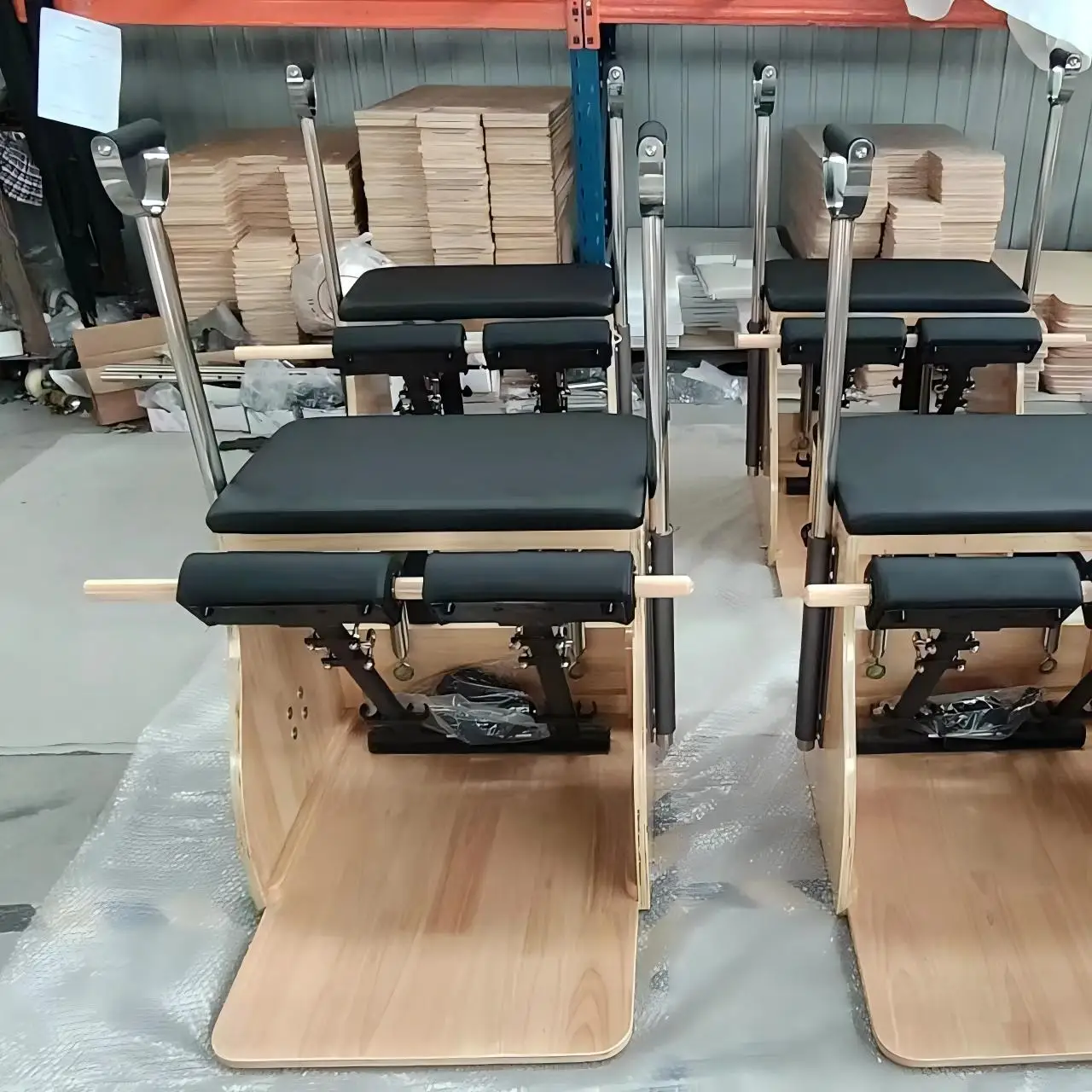 Body Pilates Reformer Balanced Professional Yoga Fitness Oak Pilates Machine Chair Equipment for Home Workout