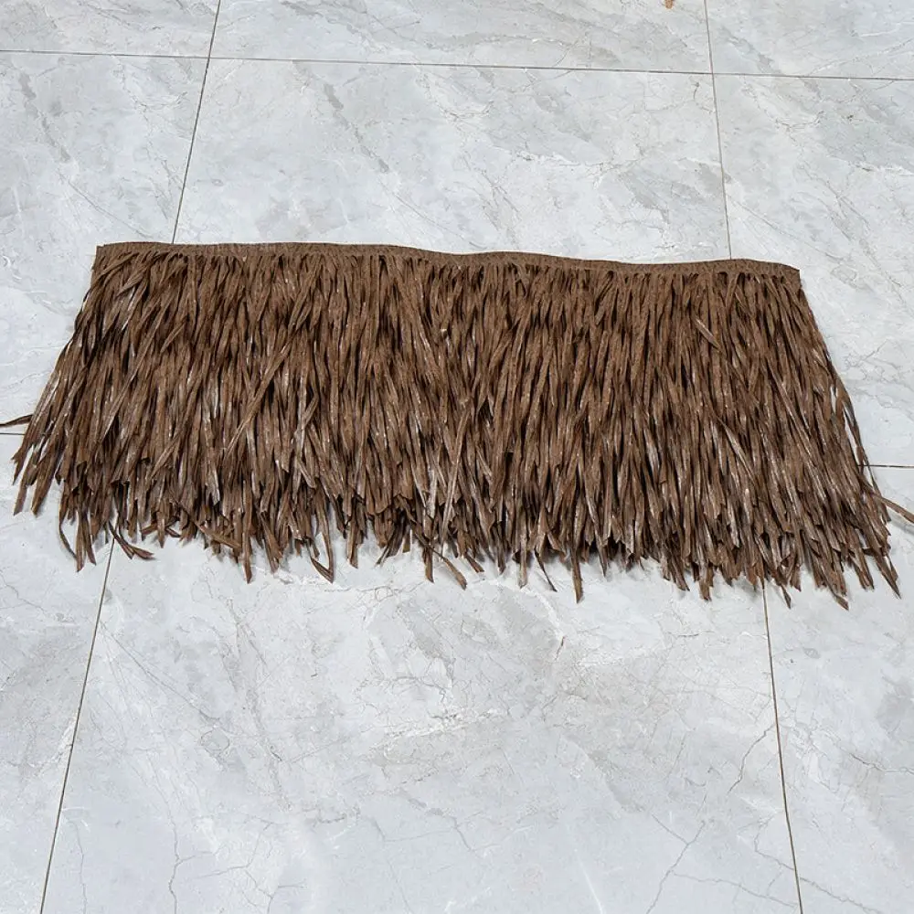 Simulation Thatch Tile Plastic Straw Material For Tropical Hut Roof Landscape Renovation Garden Gazebo Aesthetic Decoration