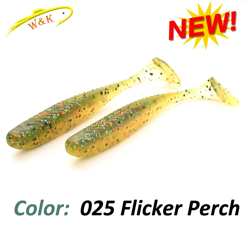 5cm 6cm 7.5cm PVC Easy Shinner Soft Tail with Shrimp Scent  Freshwater Perch Bass Fishing Lures Key Shad Jig Rig Soft Baits