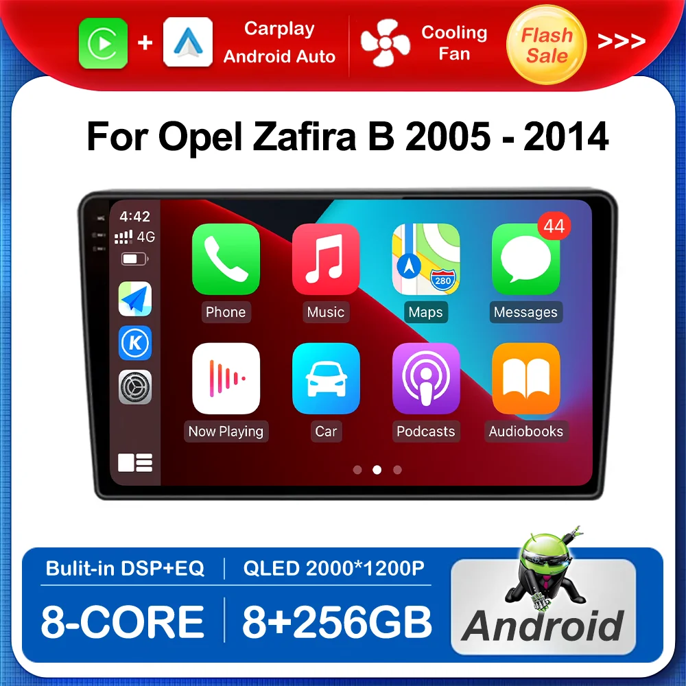 

9 inch Intelligent System Car Audio HD Multimedia Player Wireless Carplay GPS Navi for Opel Zafira B 2005 - 2014 BT WiFi 4G