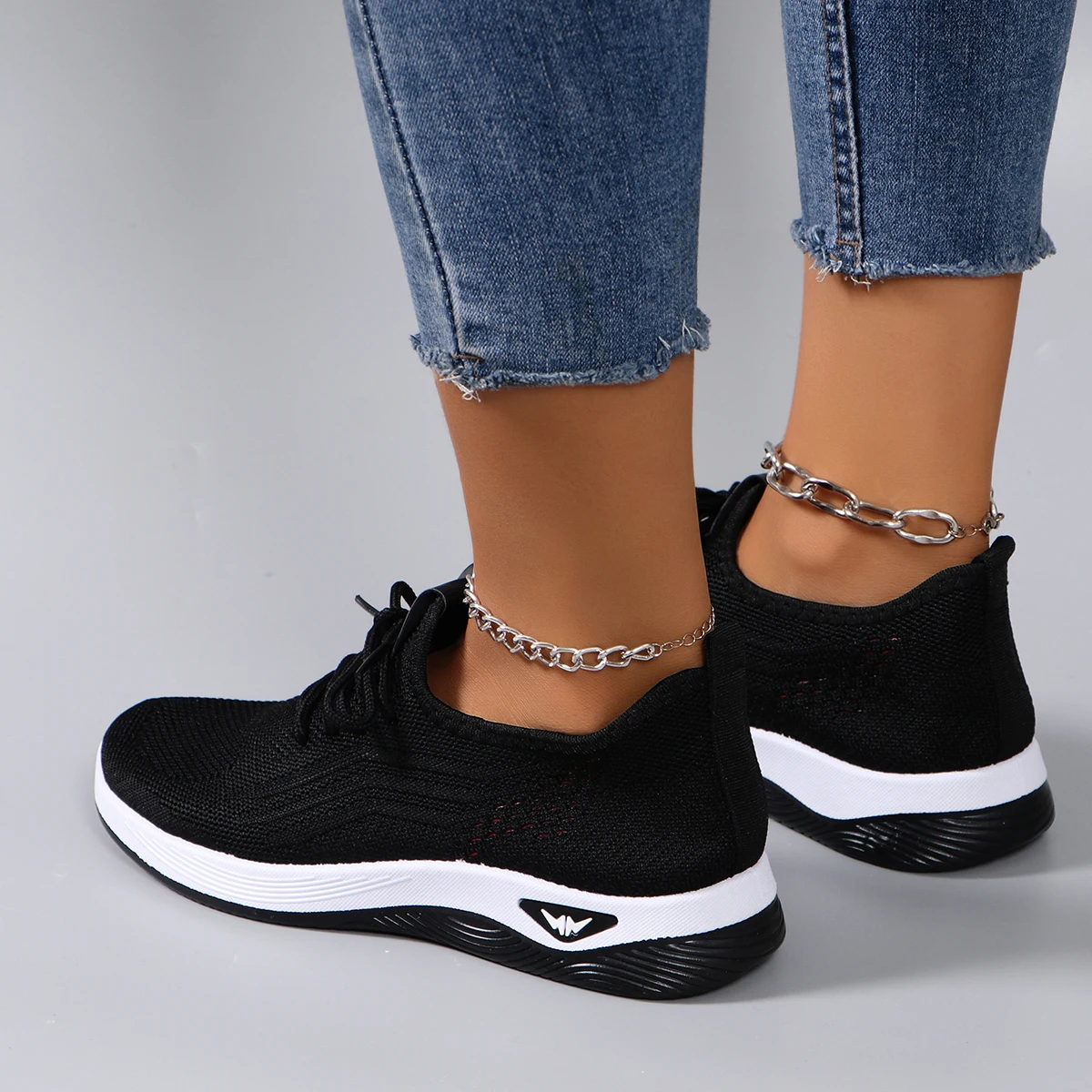 أحذية نسائية صيفية مسطحة شبكية قابلة للتنفس أحذية نسائية أحذية رياضية كاجوال، شحن مجاني للتخليص #6