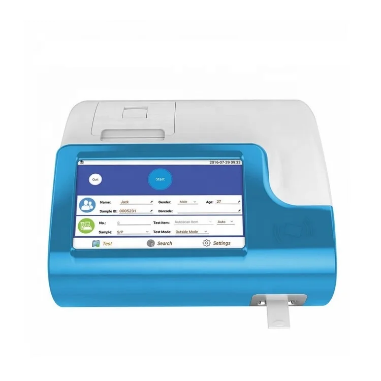 Touch Screen Immunofluorescence Quantitative Analyzer Hormones  Poct Immunoassay 