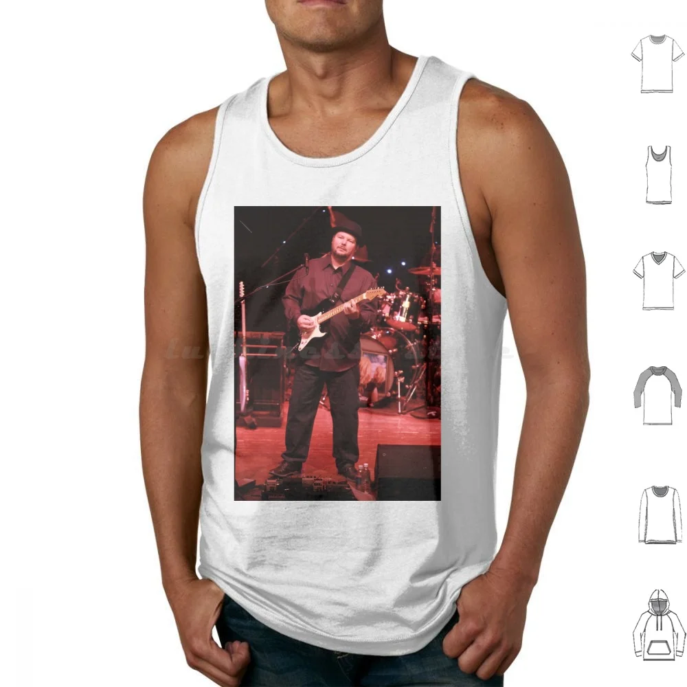 Christopher Cross-Photograph Tank Tops Print Cotton Musicians Full Stage Arthur Christopher Cross Hat Sailing Musician