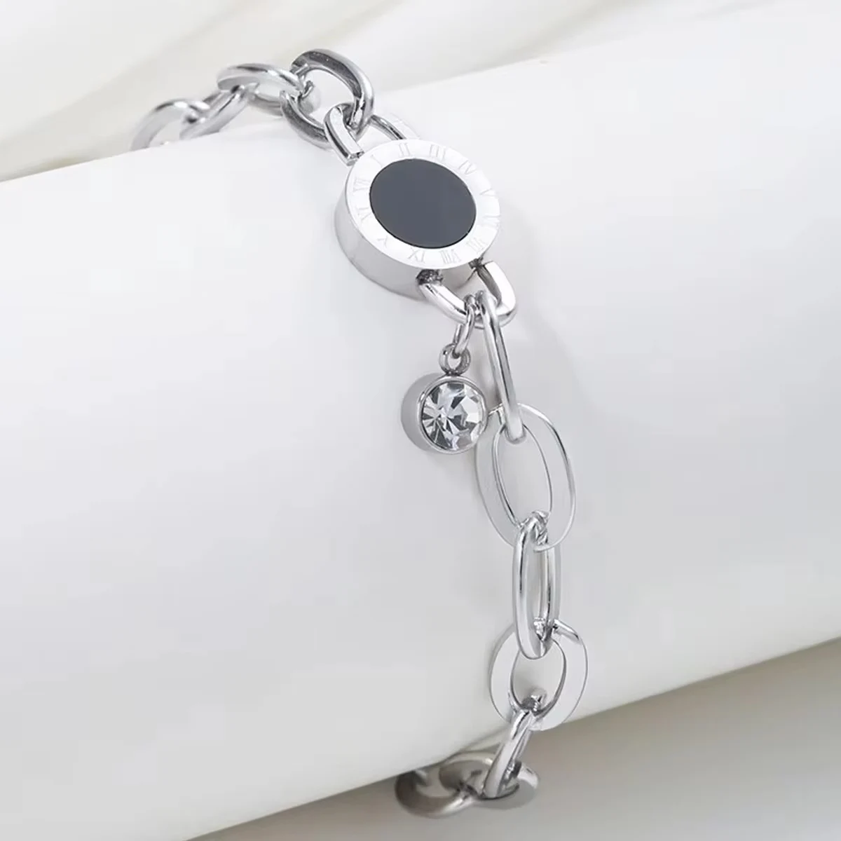 العصرية الرجعية الشرير نمط قلادة سوار للمرأة الهيب هوب حزب مجوهرات هدية الذهب الفضة اللون مادة النحاس #1