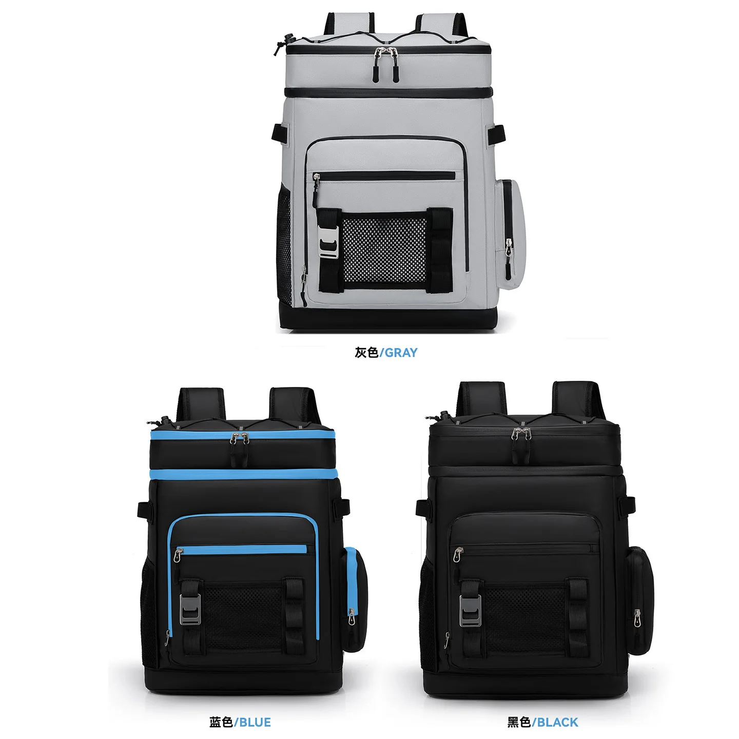 

New outdoor backpack ice bag lunch box bento bag large capacity camping picnic thermal insulation backpack beach fishing