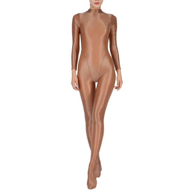 Women Full Body Jumpsuit Sports Gym Yoga Tights Bodysuit Long Sleeve Footed One Piece Solid Color Jumpsuit Body Shape Sportwear 2 Women Full Body Jumpsuit Sports Gym Yoga Tights Bodysuit Long Sleeve Footed One Piece – view 2