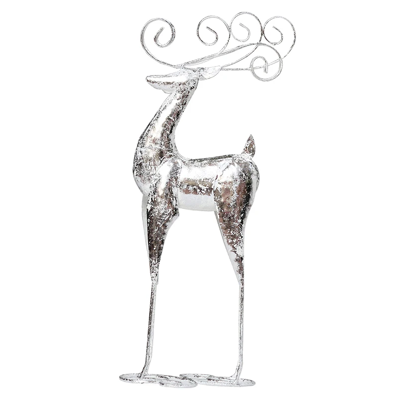 

Рождественский олень из кованого железа, рождественское витрина, большая укладка, украшение для волос, украшение