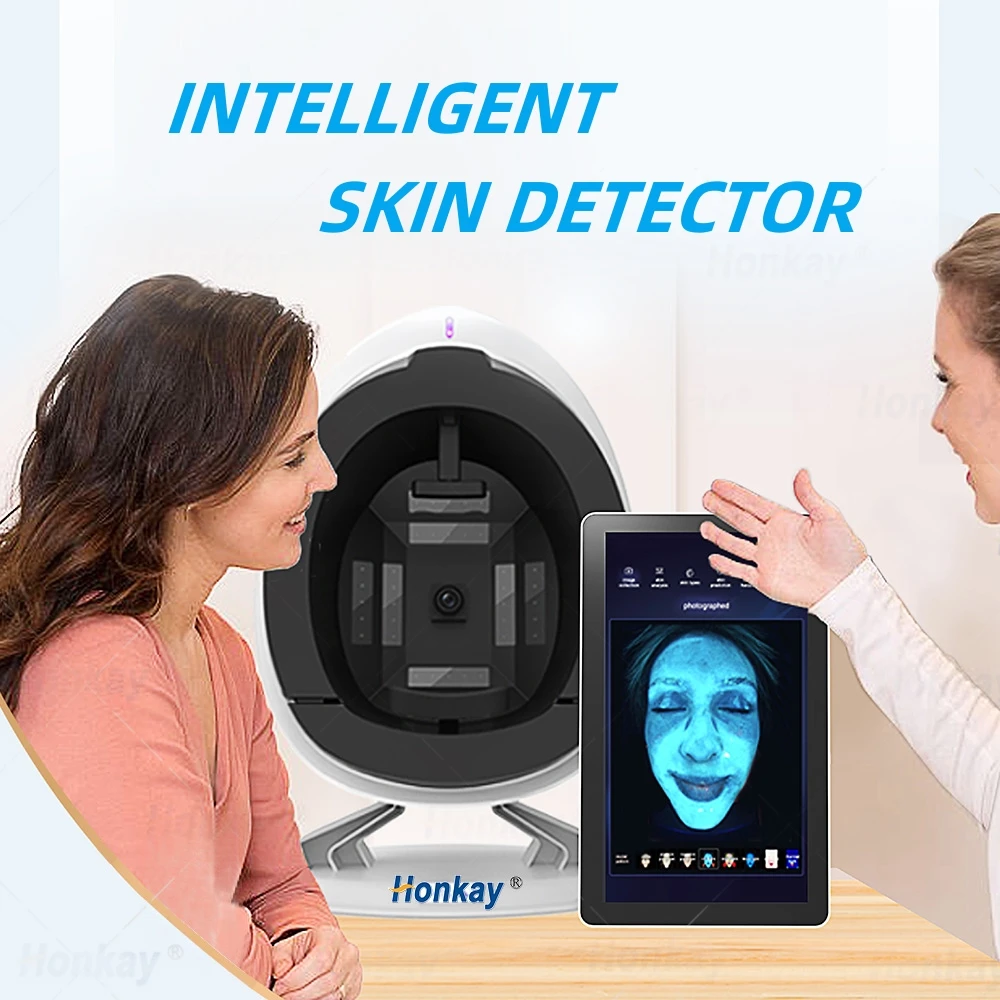 Professional Skin Analyzer 3D Digital Smart AI Facial Scanner Skin Diagnostics System Visia Magic Mirror Facial Analysis Device