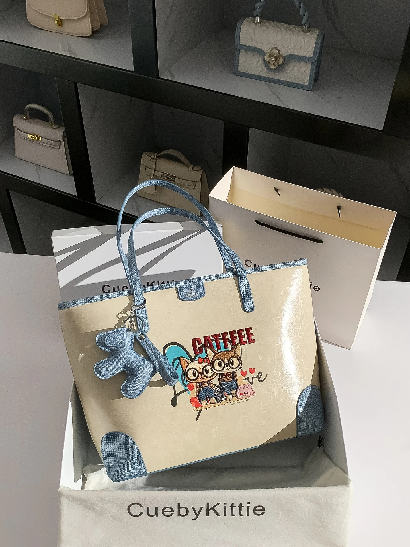 cueby-kittie-large-capacity-embroidered-tote-bag-women's-crossbody-shoulder-bag-2026-new-style-color-block-handbag
