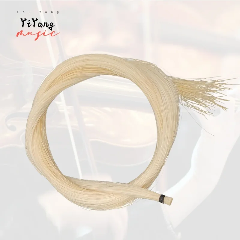

250g AAA white Stallion horsetail hair violin cello bow hair 76cm