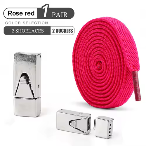 1 Pair No Tie Shoe Laces Press Lock Shoelaces Without Ties Elastic Laces Sneaker Kids Adult Widened Flat Shoelace for Shoes - Image 12