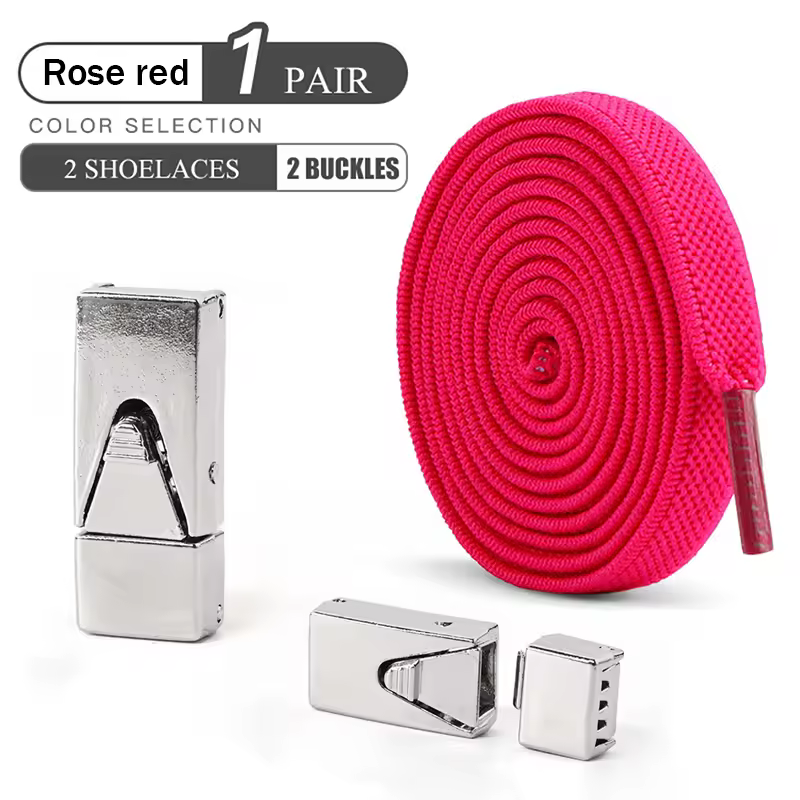 1 Pair No Tie Shoe Laces Press Lock Shoelaces Without Ties Elastic Laces Sneaker Kids Adult Widened Flat Shoelace for Shoes - Image 12