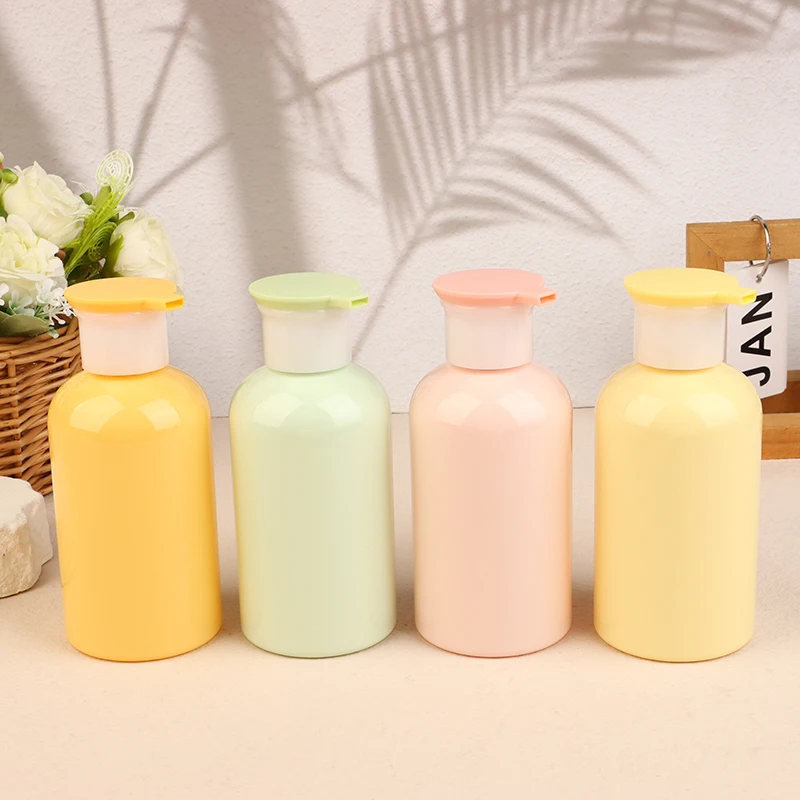300ml Travel Toiletries Containers Portable Shampoo Bottles Empty Press-on Lotion Pump Bottles Empty Plastic Separate Case