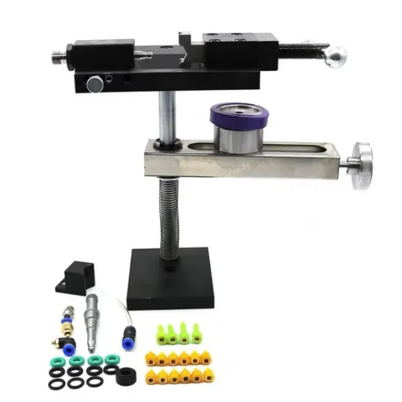 Universal Diesel Common Rail Injector Fixture Clamp Oil Return Collector Repair Frame Tool for Test Bench
