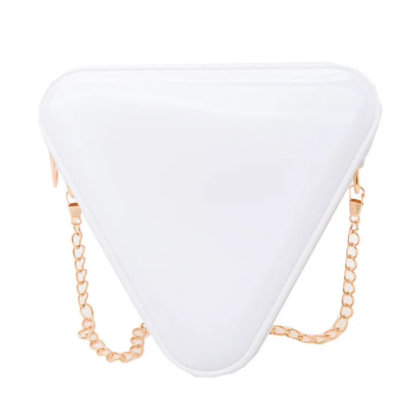 candy color Triangle Mini Chain Shoulder Bag for Women Designer Purses and Handbags Female Small Crossbody Bag Party Clutch Bag